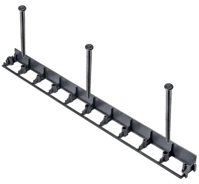 Imagen del producto de Borde para césped, fabricado en material plástico, con una altura de 5,8 cm, compatible con grava y tierra, fácil de instalar, incluye 3 anclajes