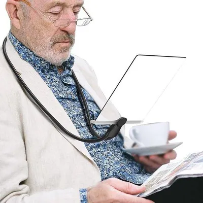 Produktbild von Unyqoos® freistehende Lesevergrise mit flexiblem Hals für den freihändigen Gebrauch beim Lesen und Hobbys