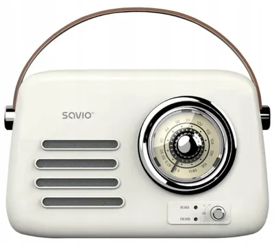 Zdjęcie produktu dla Savio RS-02, Przenośny, Analogowy, FM, 87,5 - 108 MHz, 3 W, Biały