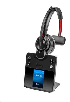 Obrázok produktu pre HP Poly Monofónna náhlavná súprava Poly Savi 8410 Office DECT 1880 – 1900 MHz s certifikáciou pre Microsoft Teams, Bezdrôtový, 20 - 2000 Hz, Kancelária / call centrum, 115 g, Slúchadlá s mikrofónom, Čierna