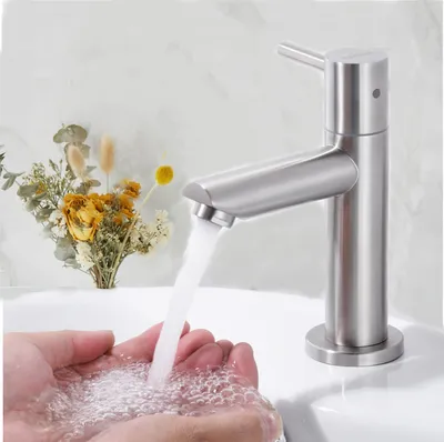 Produktbild von Cecipa MAX Kaltwasser-Standventil Chrom, Waschtischarmatur 93,4 mm Höhe, ideal fürs Gäste-WC