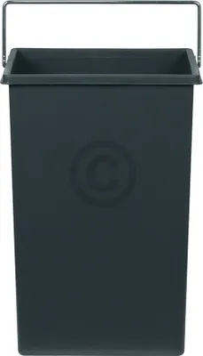 Produktbild von Hailo Inneneimer 10 L rechteckig dunkelgrau Kunststoff mit Henkel Ersatz Einbaumülleimer 226x154x350mm 1045639