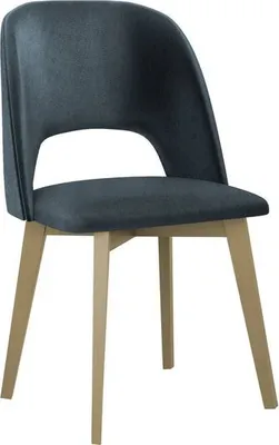 Obrázok produktu pre Čalúnená stolička k jedálenskému stolu AFTON 7 - dub sonoma / modrá