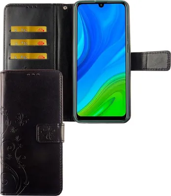 Produktbild von Huawei P smart 2020 Handy Hülle Schutz Tasche Cover Flip Case Kartenfach Schwarz