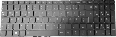 Produktbild von DEUTSCHE - Tastatur Keyboard ohne Rahmen mit Beleuchtung kompatibel für Lenovo IdeaPad 310-15IKB