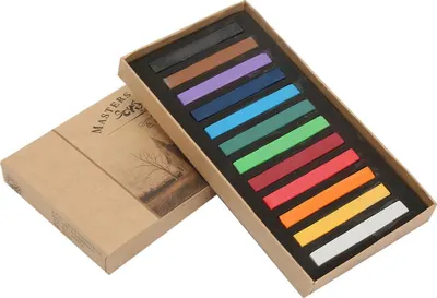 Immagine prodotto di Matite colorate fluorescenti usa e getta per dipingere con il gesso Set di matite colorate (12 colori)