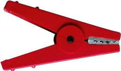 Immagine prodotto di Kerbl Krokodilklemme rot, Edelstahl-Anschlüsse, isolierter Griff, Weidezaun