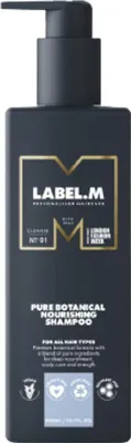 Immagine prodotto di Label.M Pure Botanical Natural Nourishing Shampoo - 300 ml - Normales Shampoo für Damen - für alle Haartypen