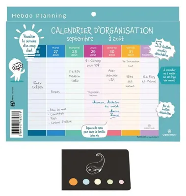 Immagine prodotto di Agenda settimanale 2024-2025 - formato 23 x 18 cm, con magneti