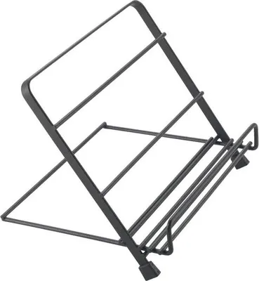 Produktbild von Kochbuchhalterer - Stahl Schwarz mit Praktischer Stand - Küchenaccessoire