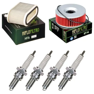 Image de Kit d'entretien pour Yamaha VMX-12 1200 Vmax 1996 : filtre à air, filtre à huile, bougies d'allumage de Pamoto - Neuf