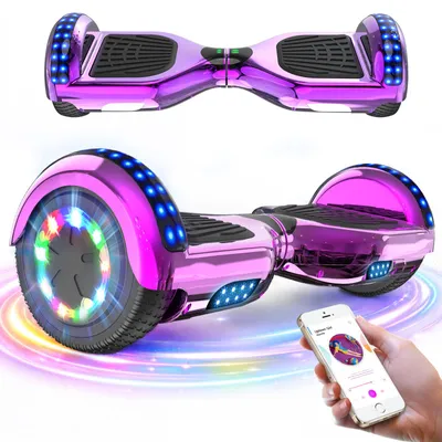 Productafbeelding van GeekMe Hoverboard, 6,5 inch, kinderversie, krachtige dubbele motor, Bluetooth-luidspreker, LED-verlichting. Hoverboards voor kinderen en tieners