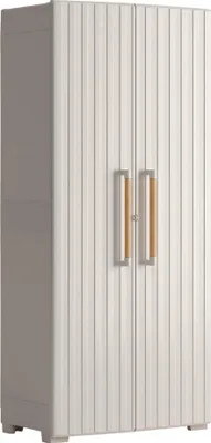 Immagine prodotto di Dmora Armadio da Esterno Melville 45x80x180h cm Marrone Sabbia, 2 Ante Impermeabile  Italy