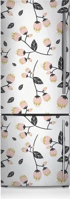 Produktbild von Kühlschrankmagne Kühlschrank Magnetfolie Dekoration 60x180 cm - Frühlingsweinlese.