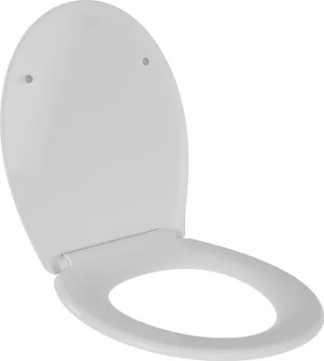 Produktbild von BERNSTEIN Ovaler WC-Sitz U2004 in Weiß mit Soft-Close und Take-Off Funktion, Antibakteriell, Duroplast, Edelstahlbefestigung