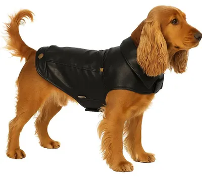 Immagine prodotto di Cappotto per cani Flamingo Sancho nero, lunghezza dorso: 45 cm
