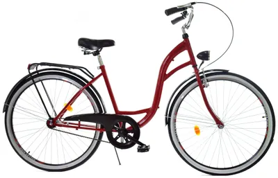 Zdjęcie produktu dla Rower Dallas City 28" 1spd - czerwony z czarnym