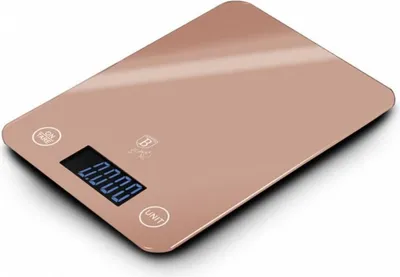 Produktbild von Berlinger Haus BH/9352, Elektronische Küchenwaage, 5 kg, Roségold, Kunststoff, Gehärtetes Glas, Glas, Arbeitsplatte
