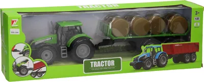 Produktbild von Traktor Spielzeug Ballenwagen 1:32 Maßstab mit Heuballen multicolor