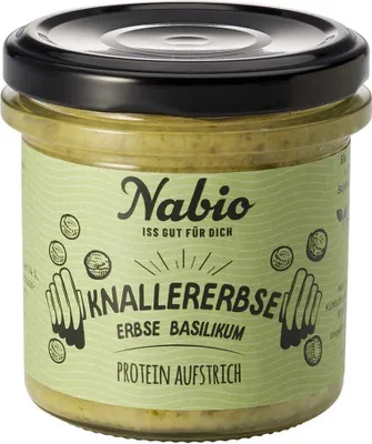Produktbild von Aufstrich - Knallererbse Erbse Basilikum 140g