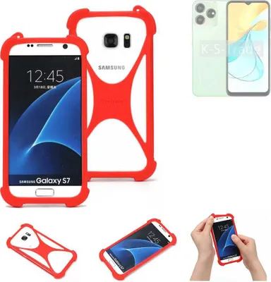 Produktbild von K-S-Trade Handy-Hülle kompatibel mit ZTE Axon 50 Lite Schutz-Hülle Bumper Silikon Schutz Hülle Cover Case Silikoncase Silikonbumper TPU Softcase