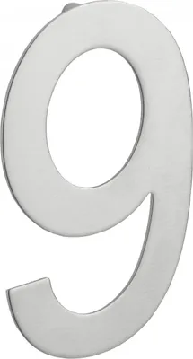 Image de Chiffre 9 à visser, inox, H.100mm - THIRARD