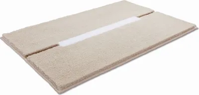 Produktbild von Rhomtuft Badteppich Cable  80x160 cm  Farbe  stone/weiss/goldlurex