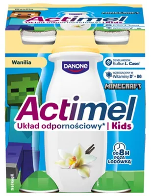Obrázek produktu pro Actimel s příchutí vanilky, 4 x 100 g
