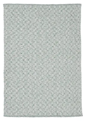 Produktbild von In- und Outdoor Teppich Frida Grün 80x150 cm Flachgewebeteppich Wendbar | Moderner Teppich Wetterfest und UV-beständig für Balkon, Terasse, Garten, Wohn- und Schlafzimmer