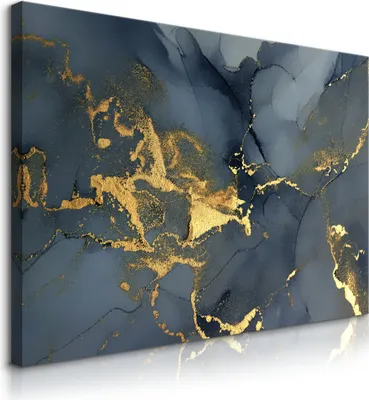 Produktbild von Muralo Leinwandbild Canvas für Büro ABSTRAKTION Moderne Marmor Glamour Stil Br. 100cm x Hö. 70cm