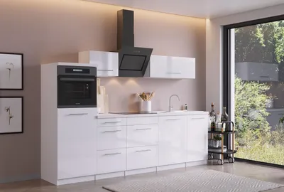Produktbild von Küche Küchenzeile Küchenblock  Weiß Amanda 280 cm Respekta Premium
