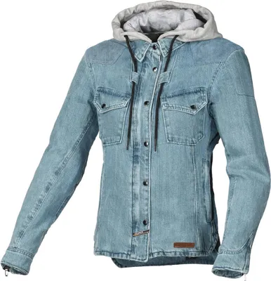 Image de Veste textile de moto pour femme Macna Inland, bleu clair, XL