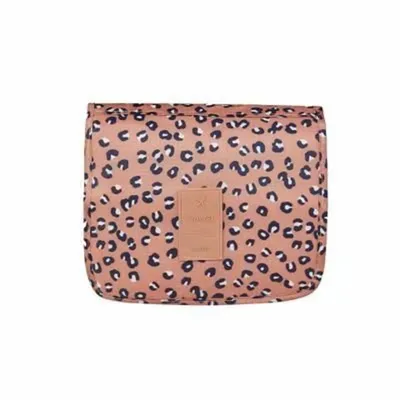 Produktbild von Reise Kulturtasche Zum Aufhängen Kulturbeutel Kosmetiktasche Waschtasche für Kinder Frauen Mädchen Damen  (Leopard)