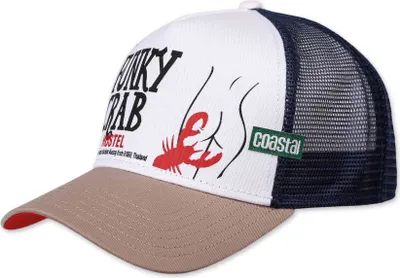 Produktbild von Coastal Trucker Cap HFT Funky Crab White Khaki Navy