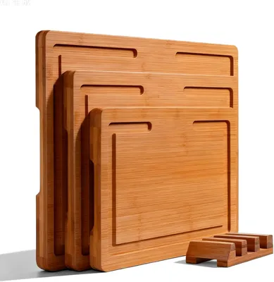 Produktbild von Schneidebrett 3er Set, Holz, für Küche