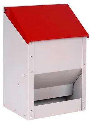 Immagine prodotto di Distributore automatico per mangime per polli, da 4,5 kg, con coperchio, resistente alle intemperie