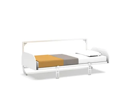 Produktbild von Schrankbett Simon 90x200 cm klappbar mit Gasdruckfeder und Aluminiumrahmen