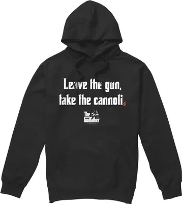Immagine prodotto di Il Padrino - Felpa con cappuccio "Gun Cannoli" per uomo TV9130 (L) (Nero)