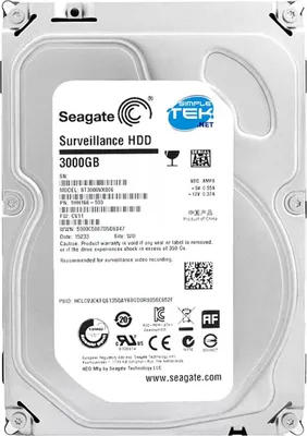 Immagine prodotto di Seagate Skyhawk 3tb Hdd 3,5" Sata 3000gb Hard Disk Dvr Nvr Computer Desktop Pc