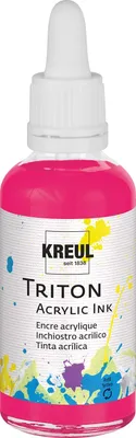 Obrázek produktu pro KREUL Acryltinte TRITON Akrylová barva fluo pink 50 ml
