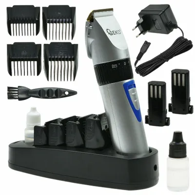 Produktbild von Kabellose Haustierhaarschneider mit Titan-Klinge - Präzise und leise, ideal für Hunde und Katzen, einstellbare Schnittlängen und umfassendes Zubehör.
