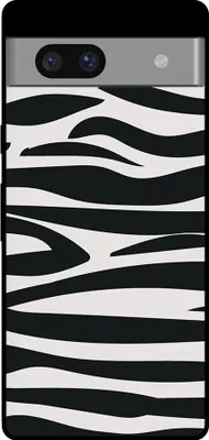 Immagine prodotto di Custodia per Google Pixel 7A con stampa zebrata - TPU Backcover Case Zebra Design - Nero Bianco