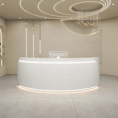 Produktbild von Empfangstheke Bartheke Kassen theke Servicetheke Theke Bar Weiß 180x60x100cm