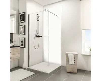 Produktbild von SCHULTE Duschrückwand DecoDesign ExpressPlus Unifarbe Brillant-Weiß Hochglanz 255 x 100 cm EP19010253 761