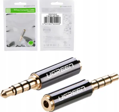 Immagine prodotto di Adattatore audio Ugreen da Jack 3,5Mm maschio a Jack 2,5Mm femmina nero (20502)