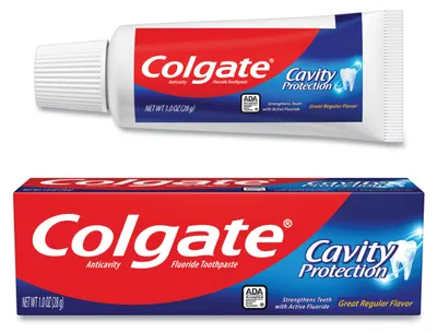Produktbild von Colgate Cavity Protection 28g | Reisegröße Zahnpasta | Kariesschutz mit Fluorid