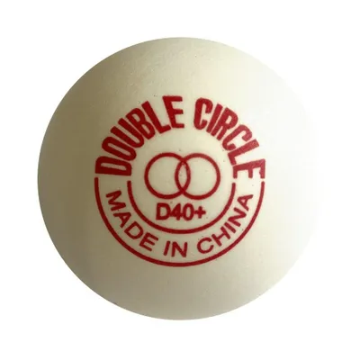 Produktbild von Double Circle Tischtennisball 40+ | 120 Stück | Weiß
