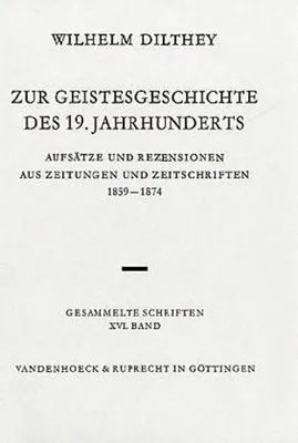 Produktbild von Zur Geistesgeschichte des 19. Jahrhunderts