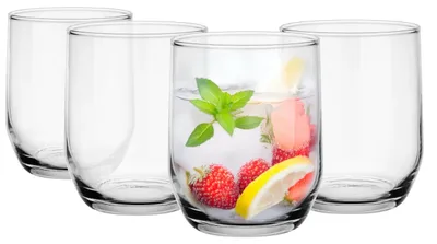 Trinkgläser Set 4er 280 ml Wassergläser spülmaschinenfest
