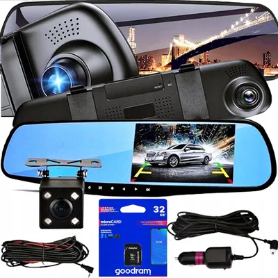 Produktbild von 2-in-1 Auto-Kamera Full HD 1080P Spiegel mit Monitor und 32Gb Karte KAMERA